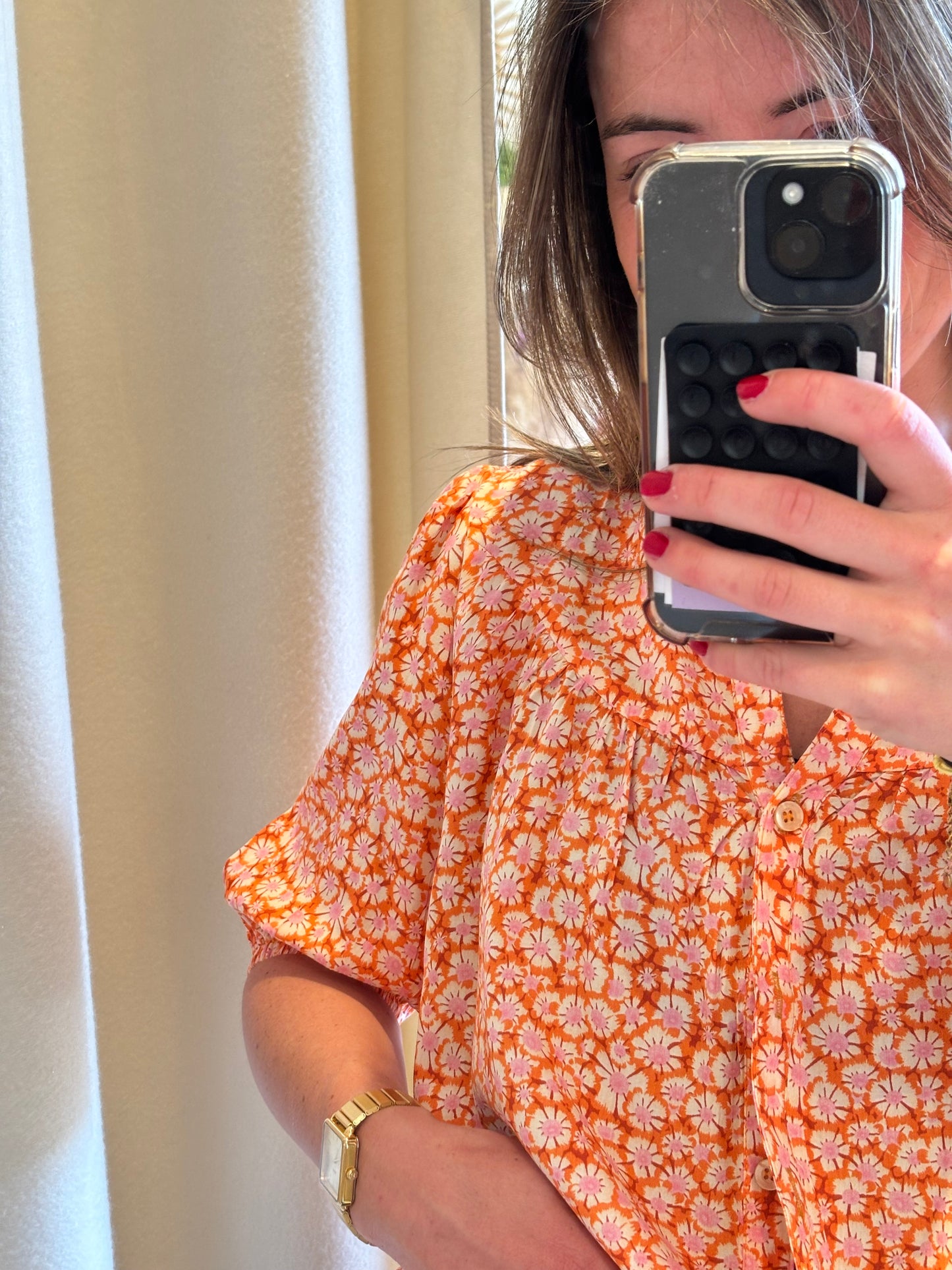 Flower vibes - oranje