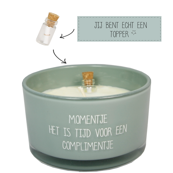 Momentje, het is tijd voor een complimentje