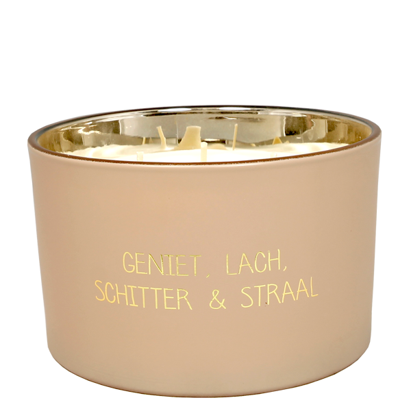 Geniet, lach, schitter & straal